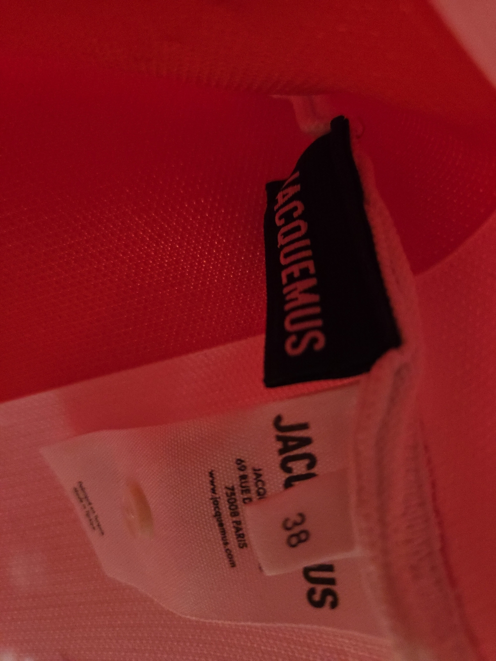 Jacquemus Red & White Striped Strapless Romper Size 38 EU/4US - Picture 4 of 5